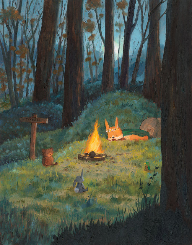 A Night in the Forest - Original Painting (2025)