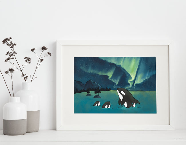 Orcas and Northern Lights