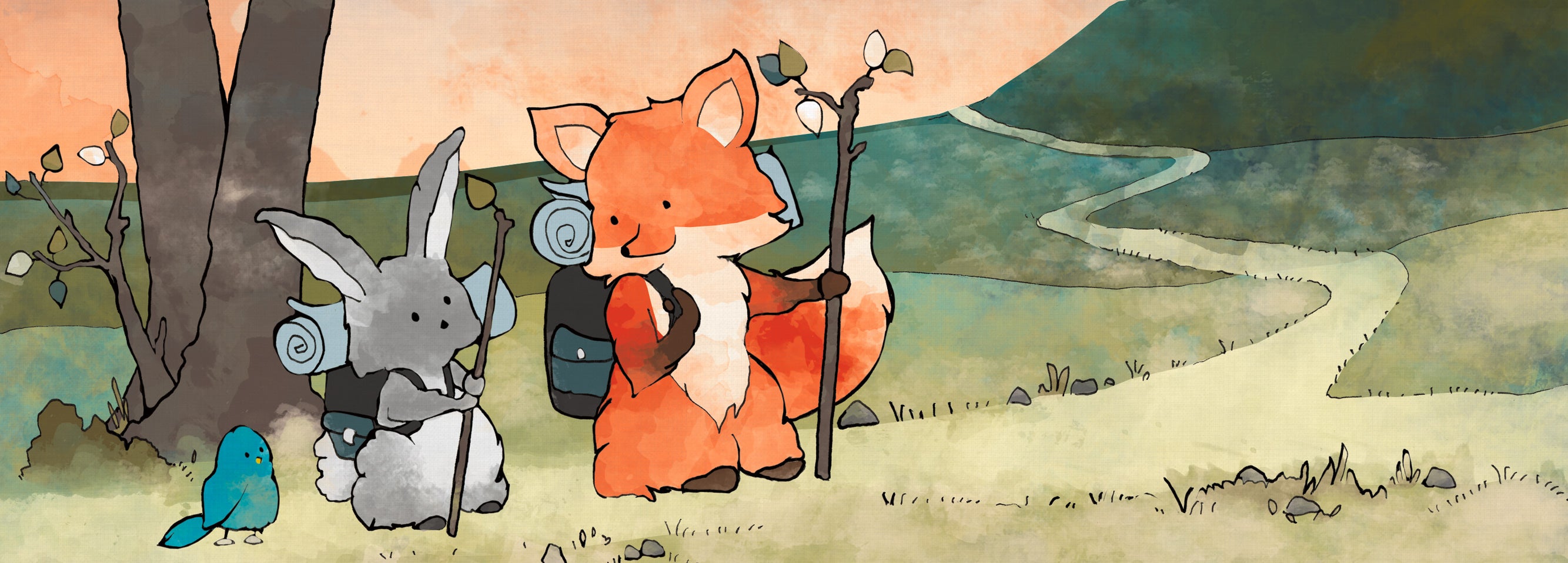 New additions! Fox and Rabbit Illustrations– Lower Woodland Studio