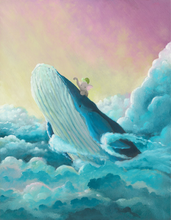 Whale Riding - Original Painting (2022)
