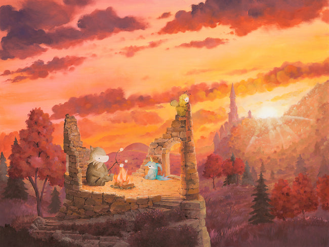 Sunset Ruins - Original Painting (2022)