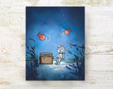 Scuba Diver Art Print - Treasure
