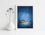 Scuba Diver Art Print - Treasure