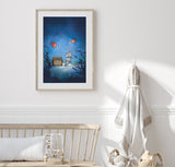 Scuba Diver Art Print - Treasure