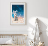 Feather Dragon Art Print - Castle