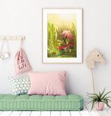 Fairy Art Print - Sheltering the Bees