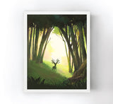 Magical Elk Art Print