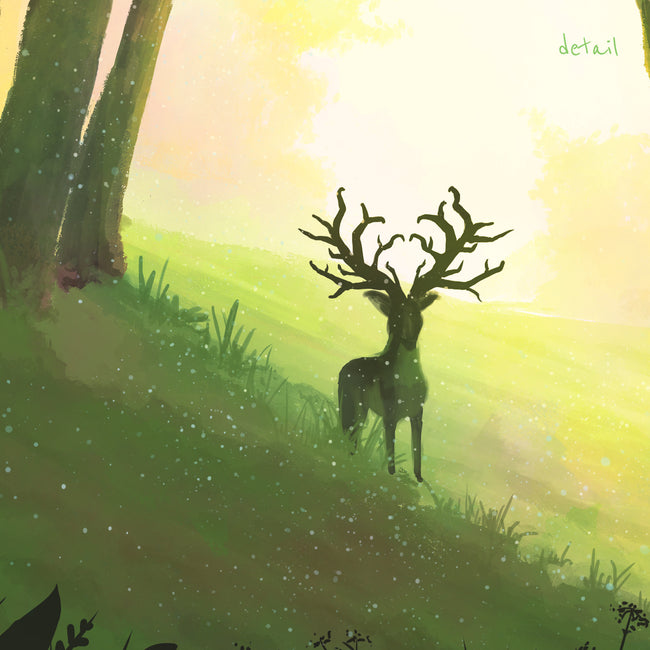 Magical Elk Art Print