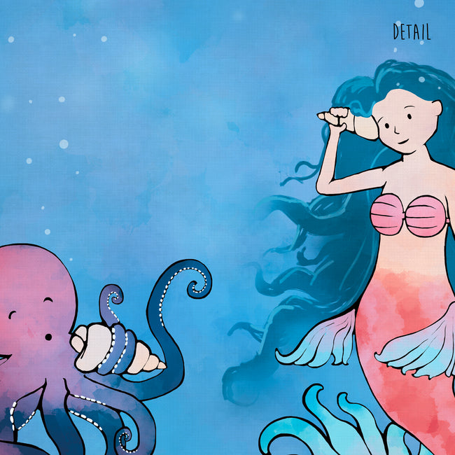 Mermaid Art Print - Chatting with Octopus