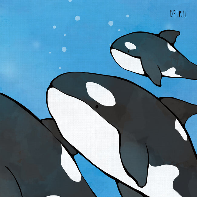 Orca Family Art Print
