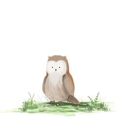 Owl Art Print