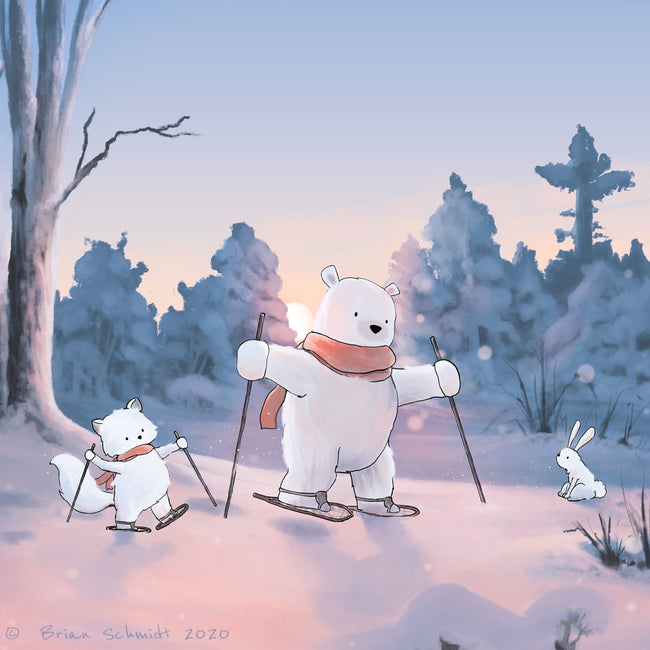 Arctic Animals Snowshoeing - Main Image