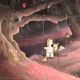 Unicorn and Griffin on a Swing