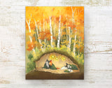 Wolf Art Print - Napping in the Wolf's Den