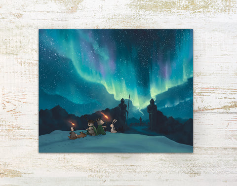 Wolf Art Print - Discovering an Old City