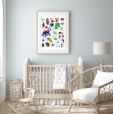 Alphabet Print - Monsters and Creatures